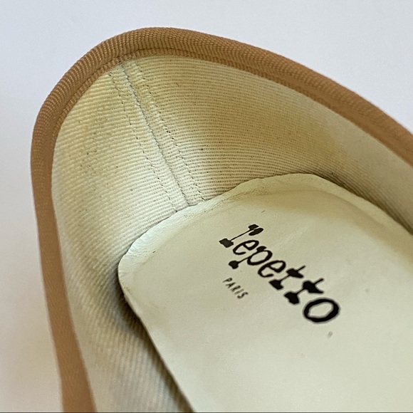 Repetto light brown tan nastasia ballerina ballet chunky thick high heels pumps - Picture 12 of 13